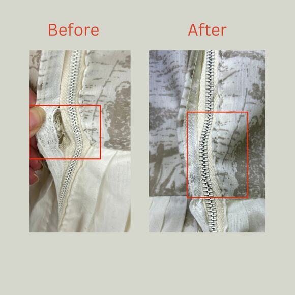 Vintage 1950s Toile Chinoiserie White Tan Fit Flare Princess Dress Size S - Picture 4 of 5